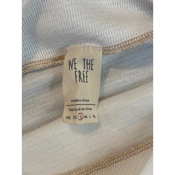 Free People We The Free Ivory Thermal Nikala Zip Shoulder Top Size Small - Picture 9 of 12